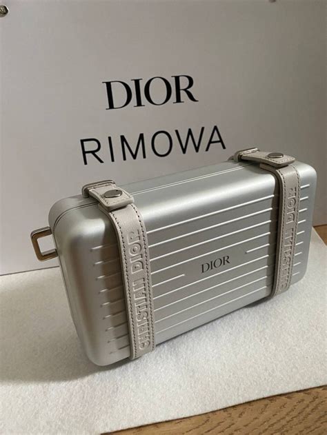 rimowa clutch dior|Dior x RIMOWA Personal Clutch On Strap Aluminium Silver.